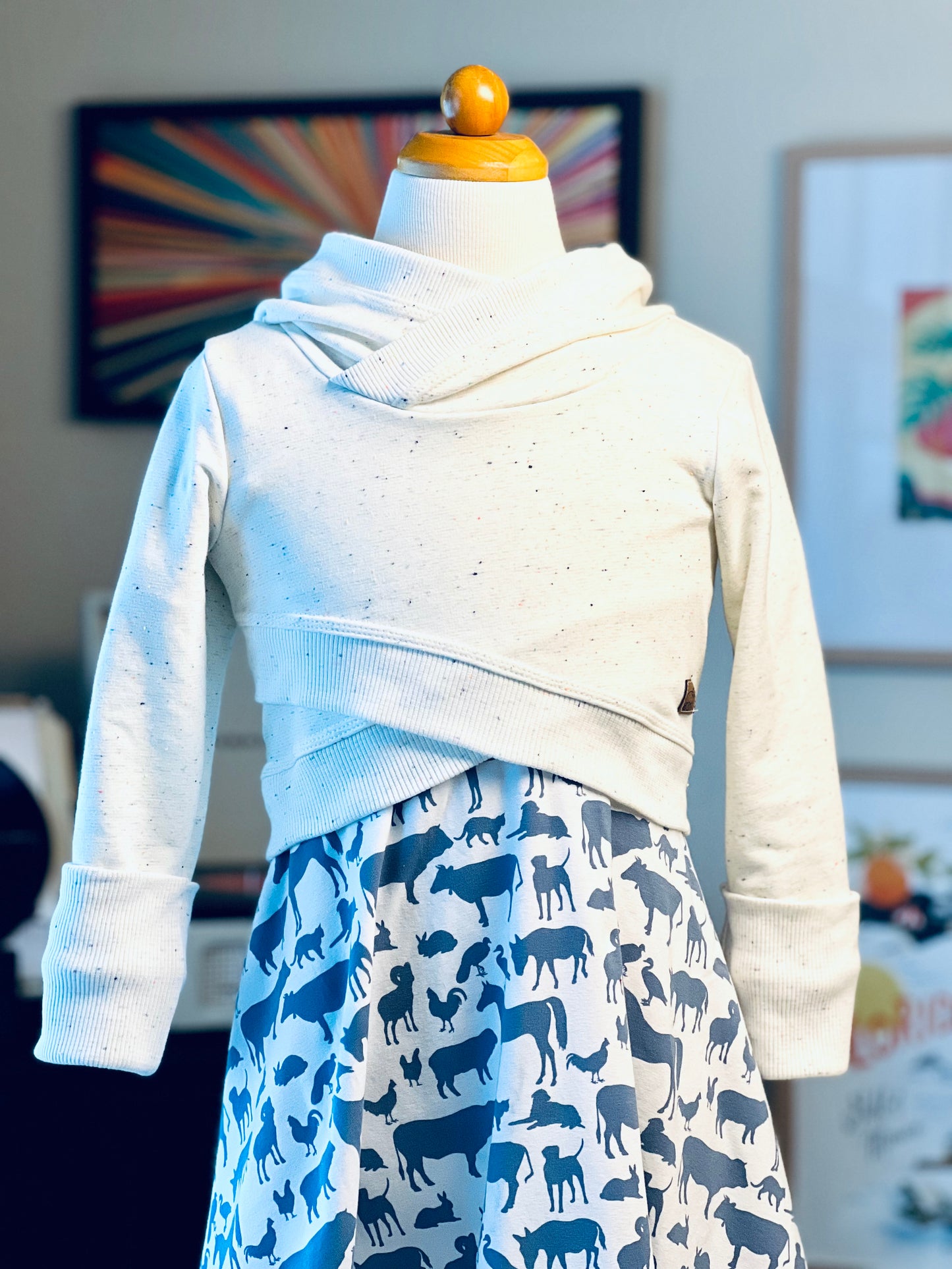 Cropped Confetti Hoodie *pre-order*