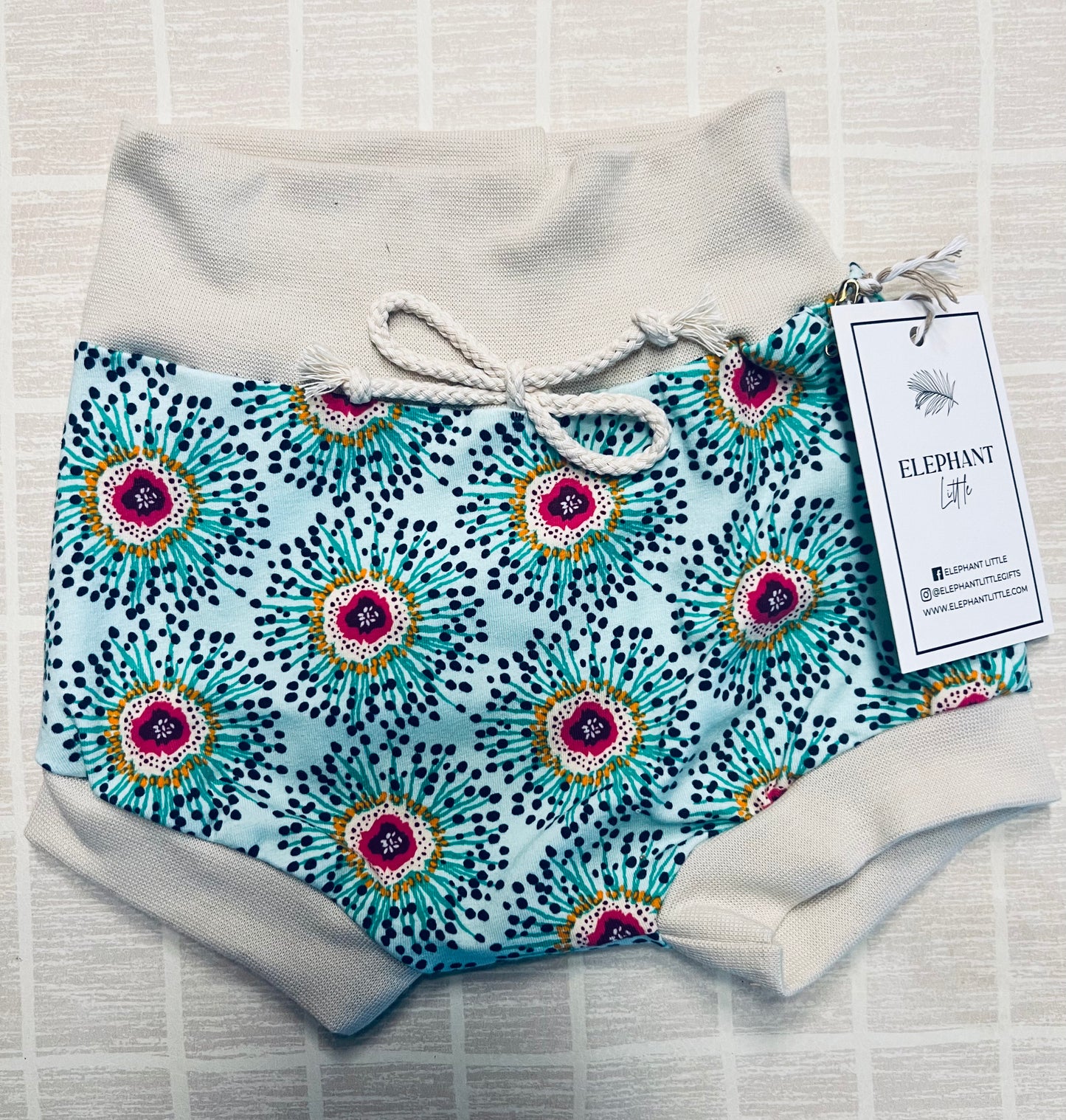 Vibrant Floral Shorties