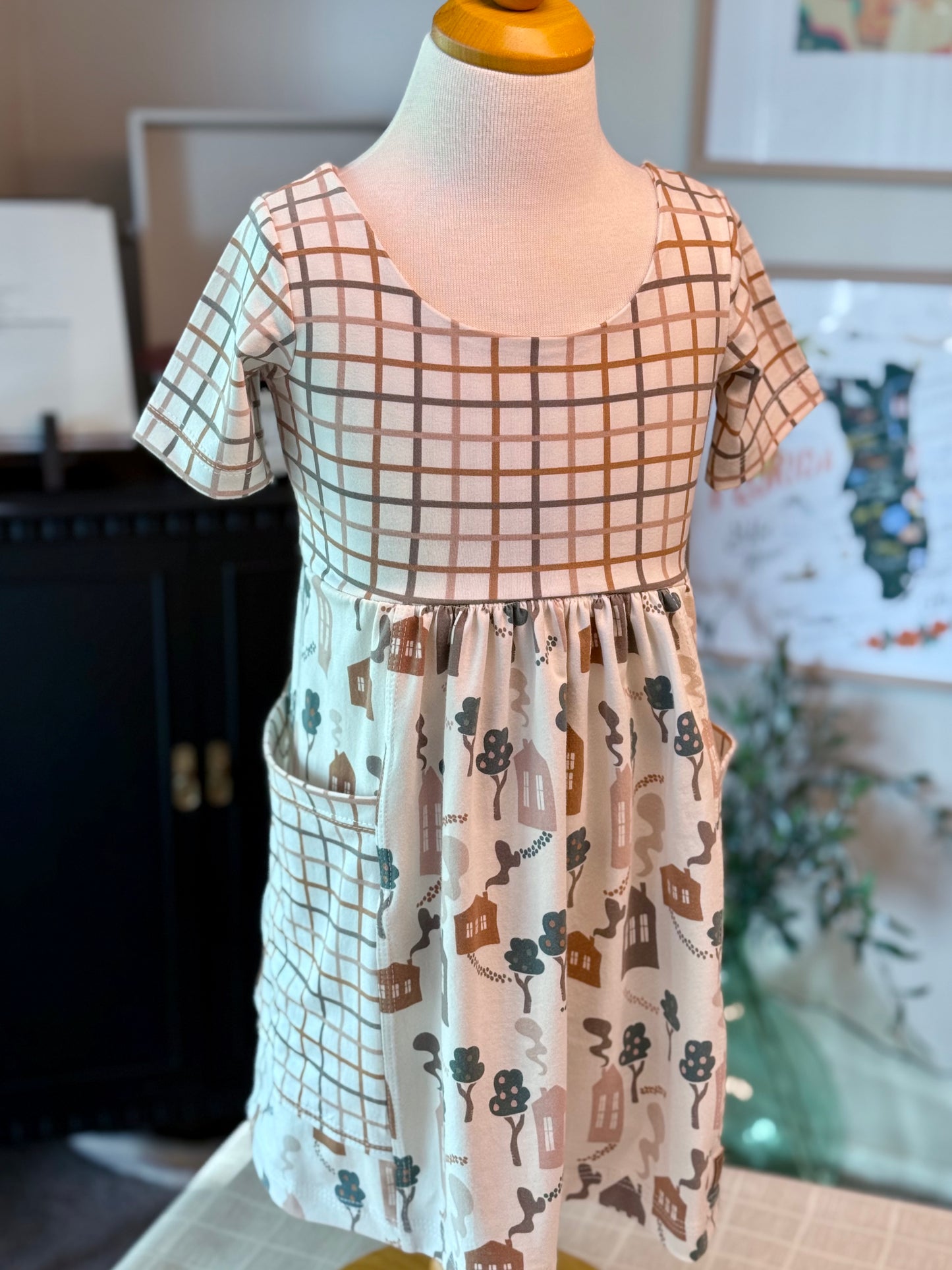 Neighborhood Gathered Pocket Dress