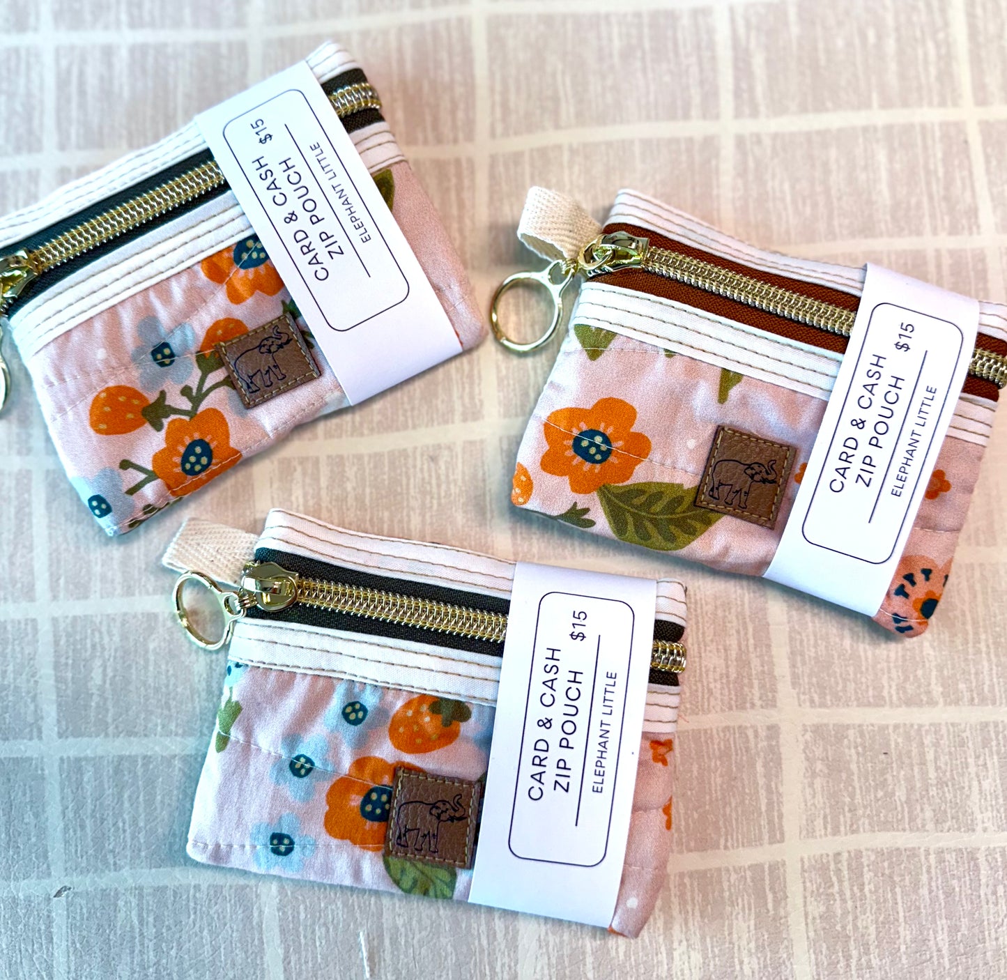 Card & Cash Zip Pouch