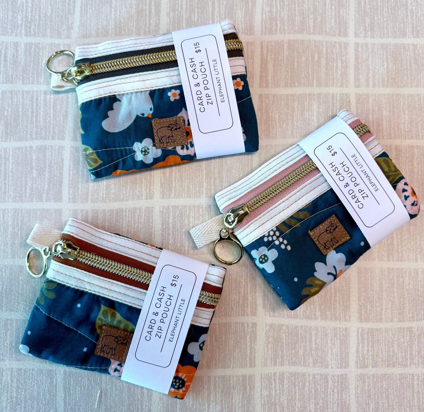 Card & Cash Zip Pouch