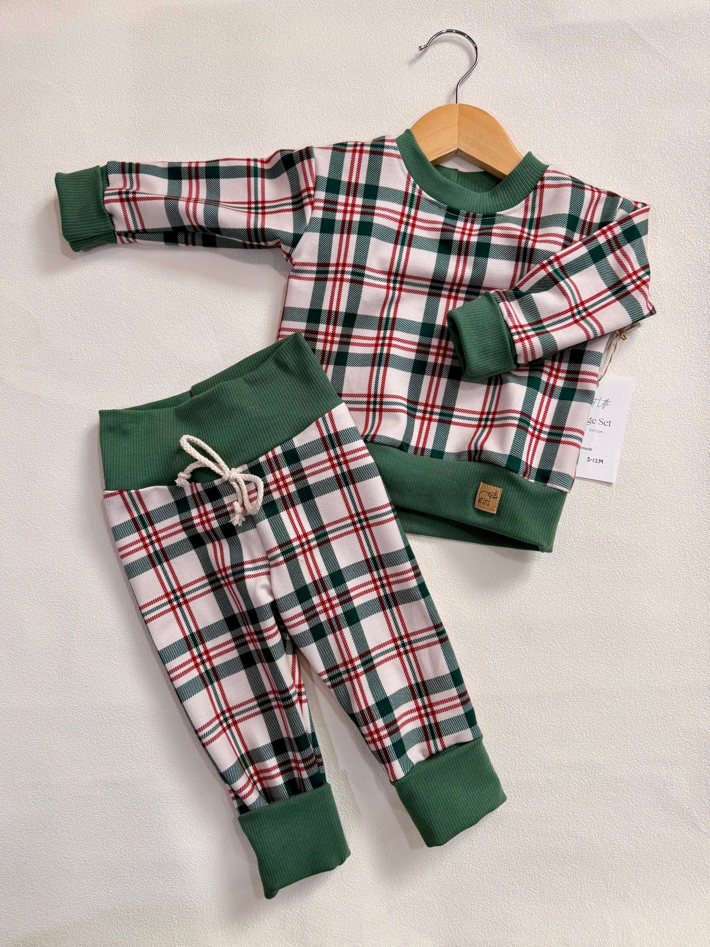 Holiday Plaid Lounge Set