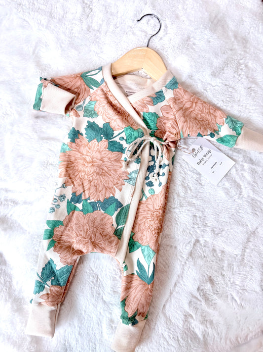 Peach Peony Baby Wrap