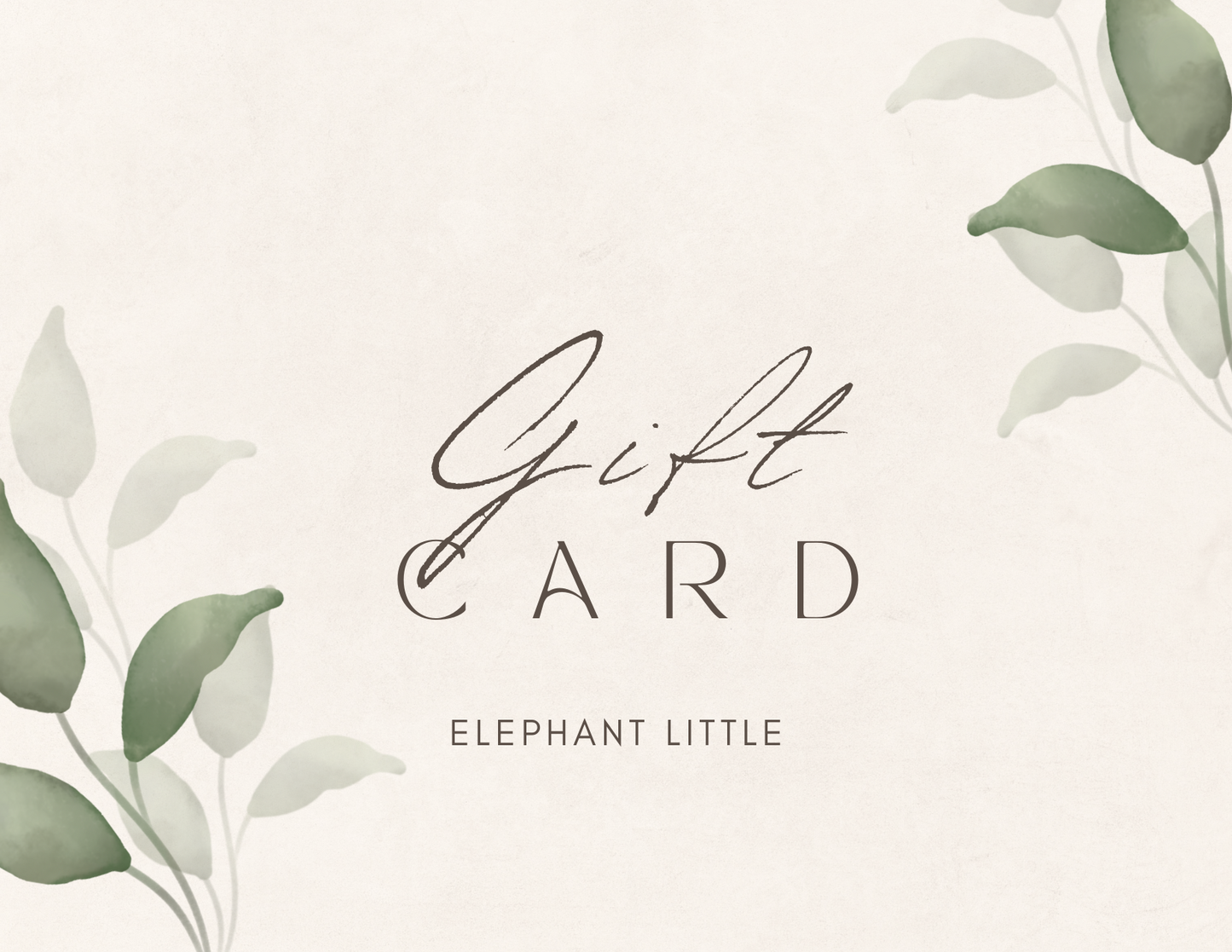 Elephant Little Digital Gift Card