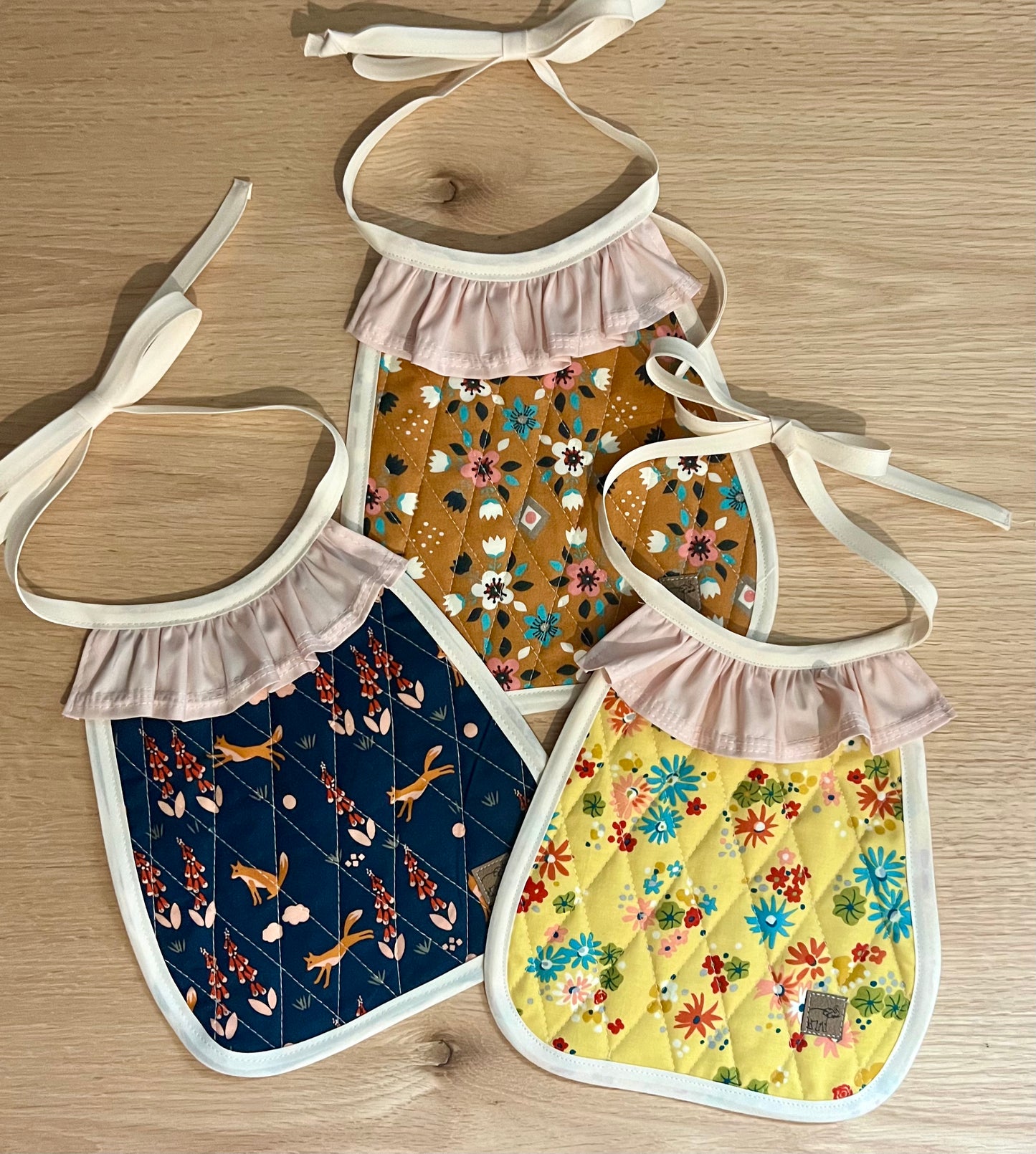 Ruffled Baby Bib