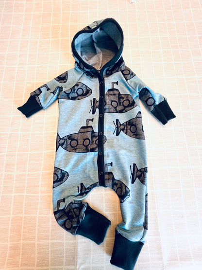 Hooded Baby Romper