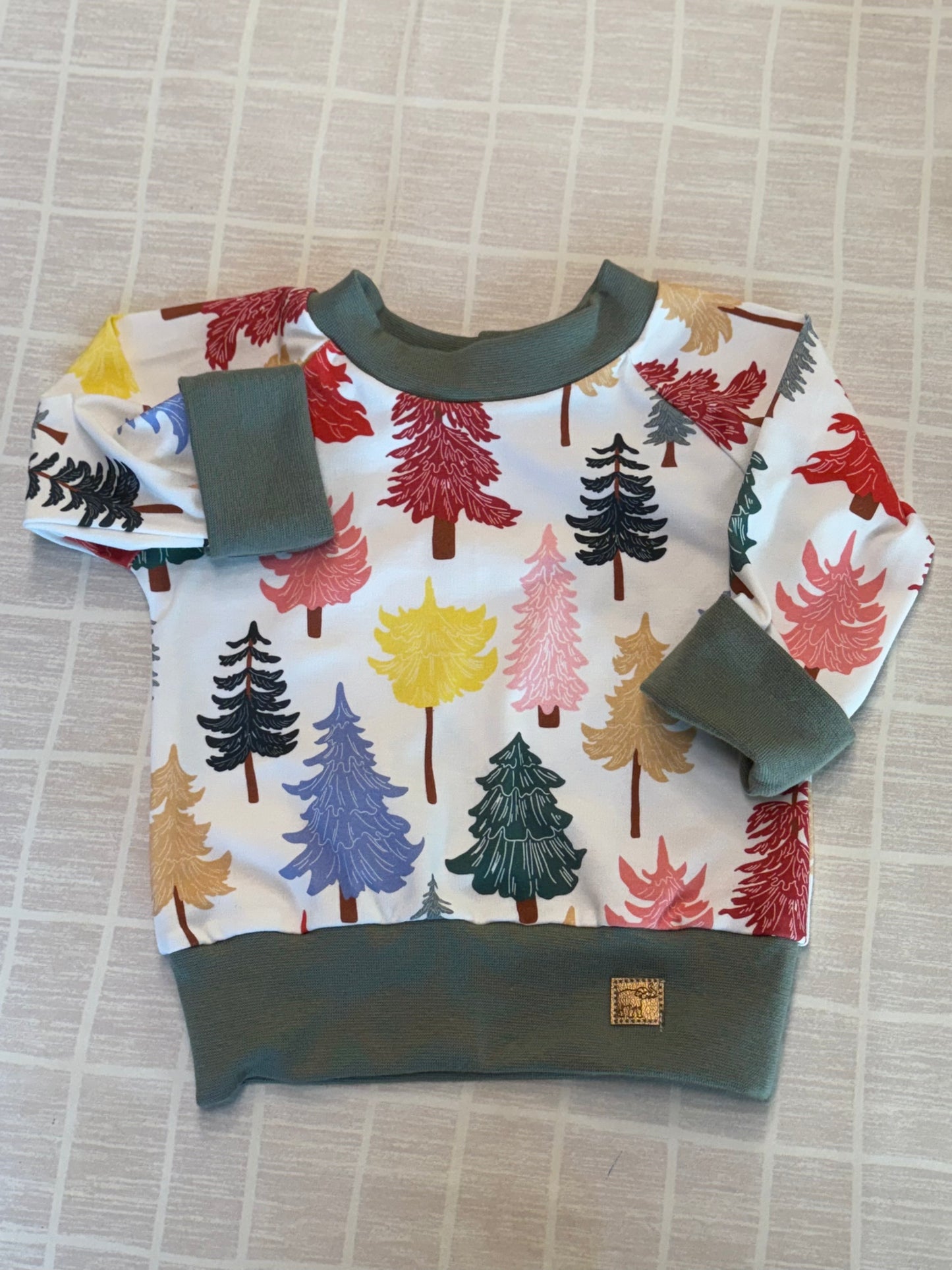 Vintage Ceramic Trees Pullover and Lounge Sets