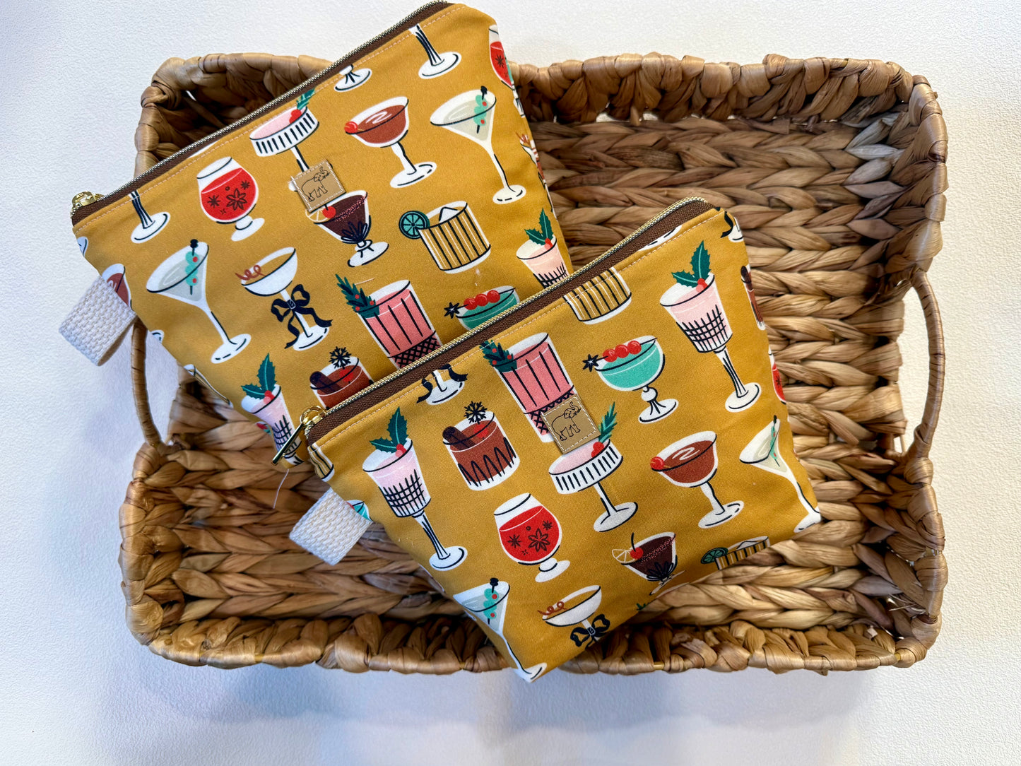 Holiday Cocktails Zip Pouch