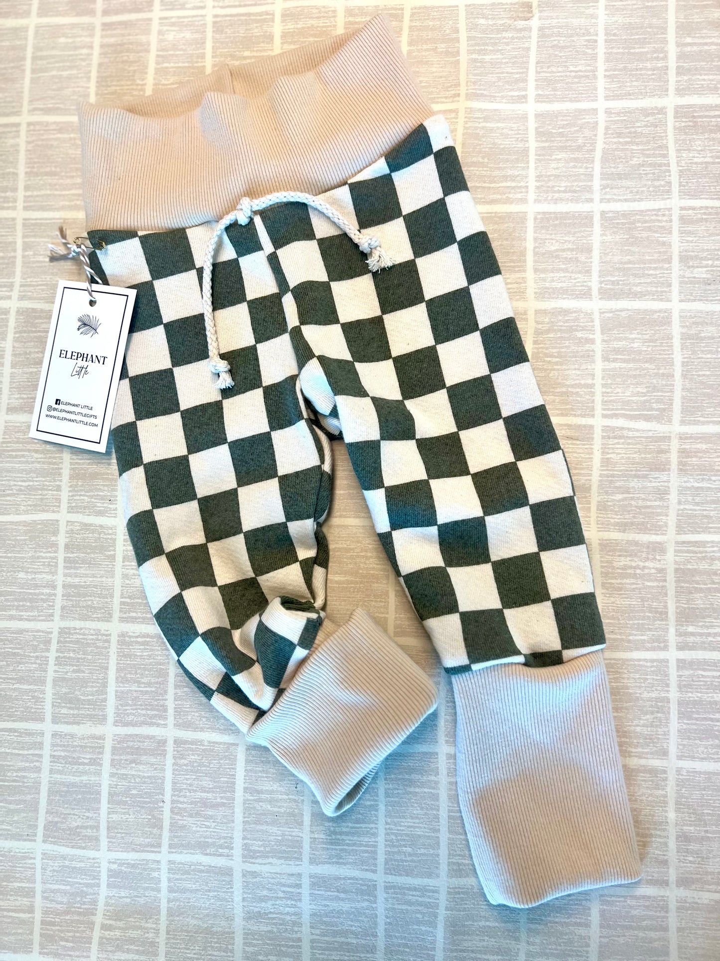 Green Checked GWM Pants