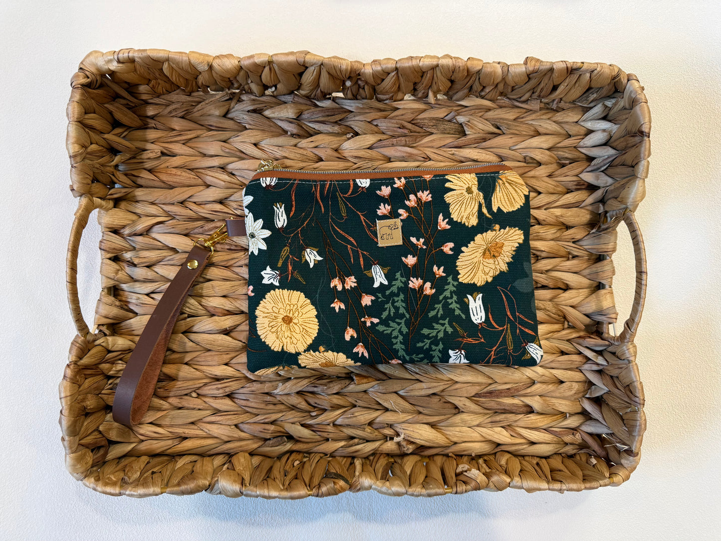 Large Leather Wristlet Wallet