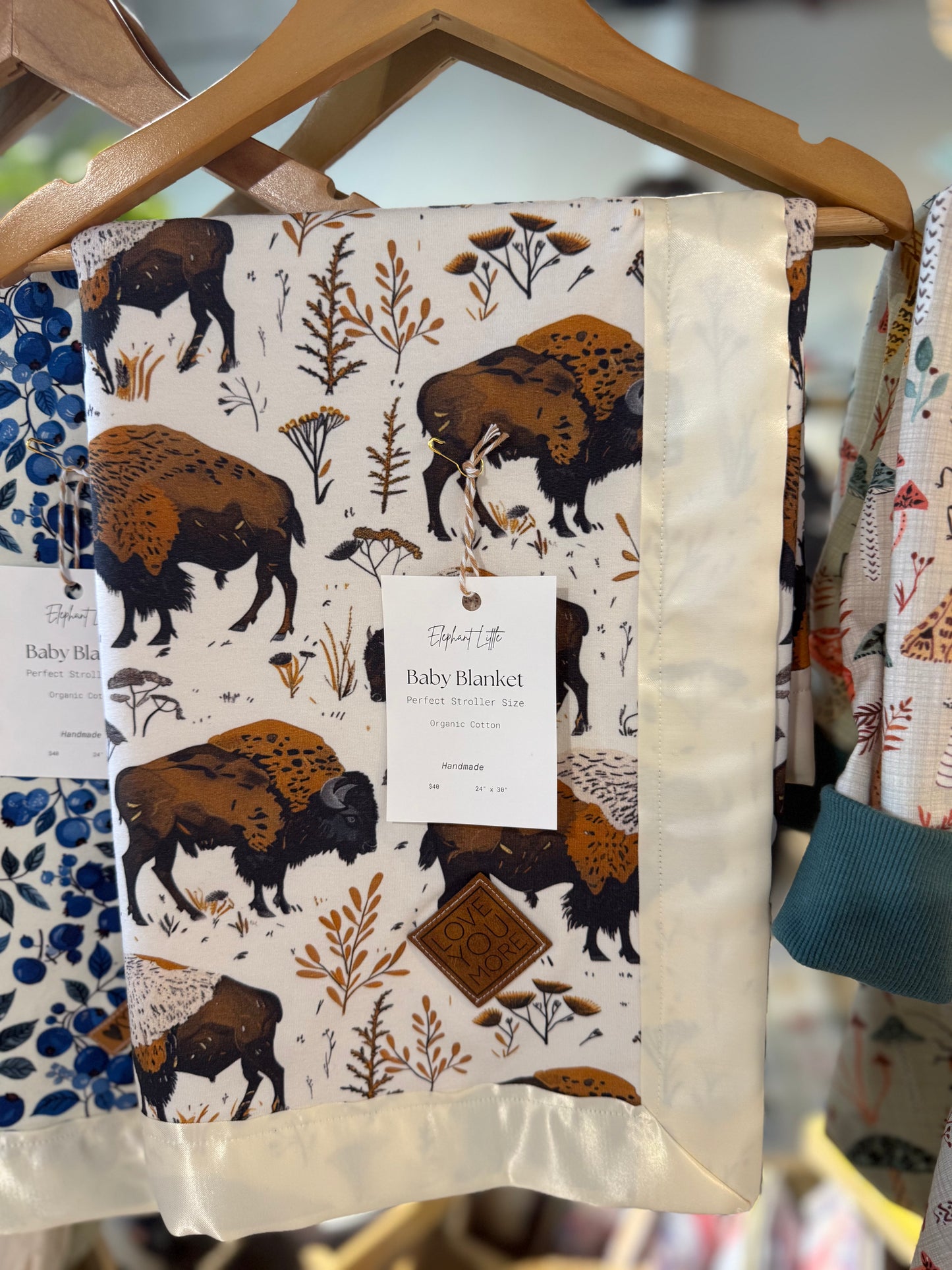 Bison Baby Blanket