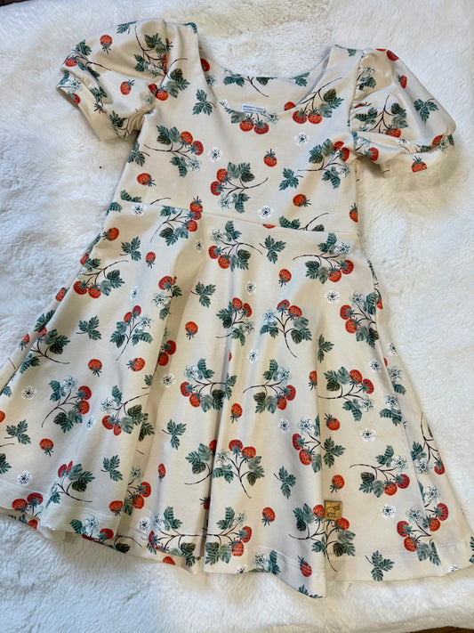 Puff Sleeve Strawberry GWM Dress