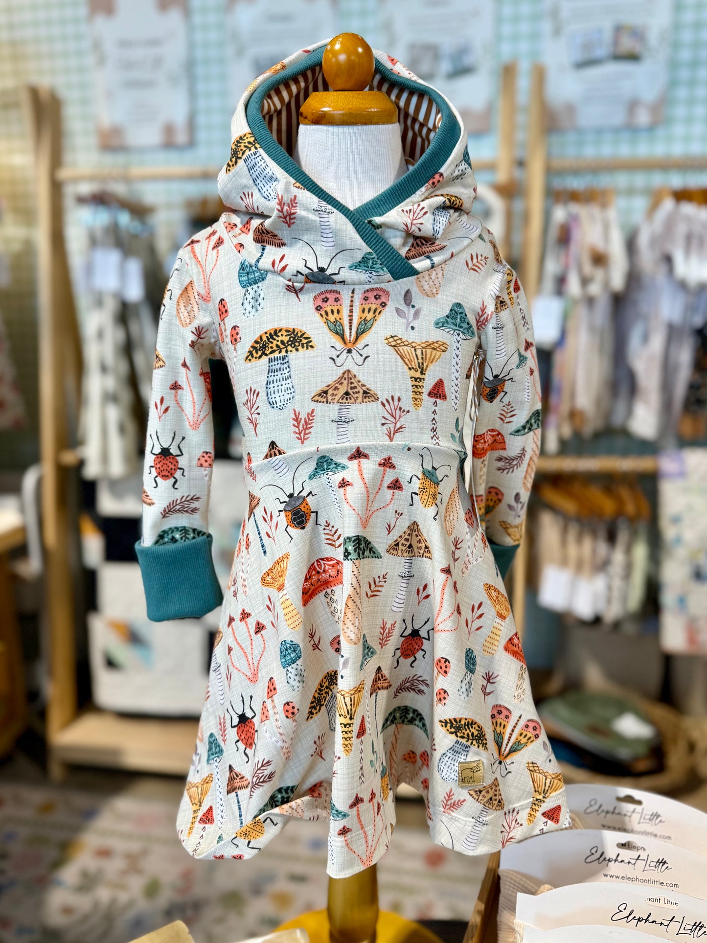 Grow With Me Hooded Mushroom Dress