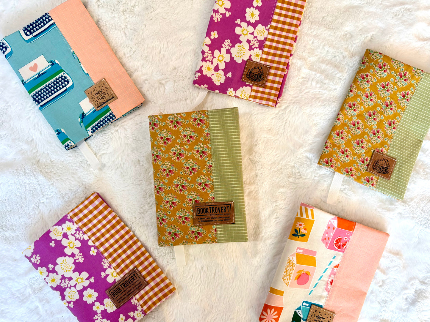 Adjustable 8” Fabric Book Cover