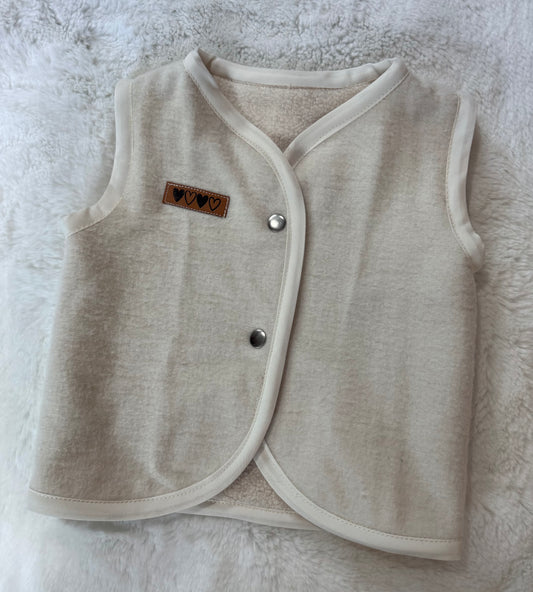 6-12M Sherpa lined vest