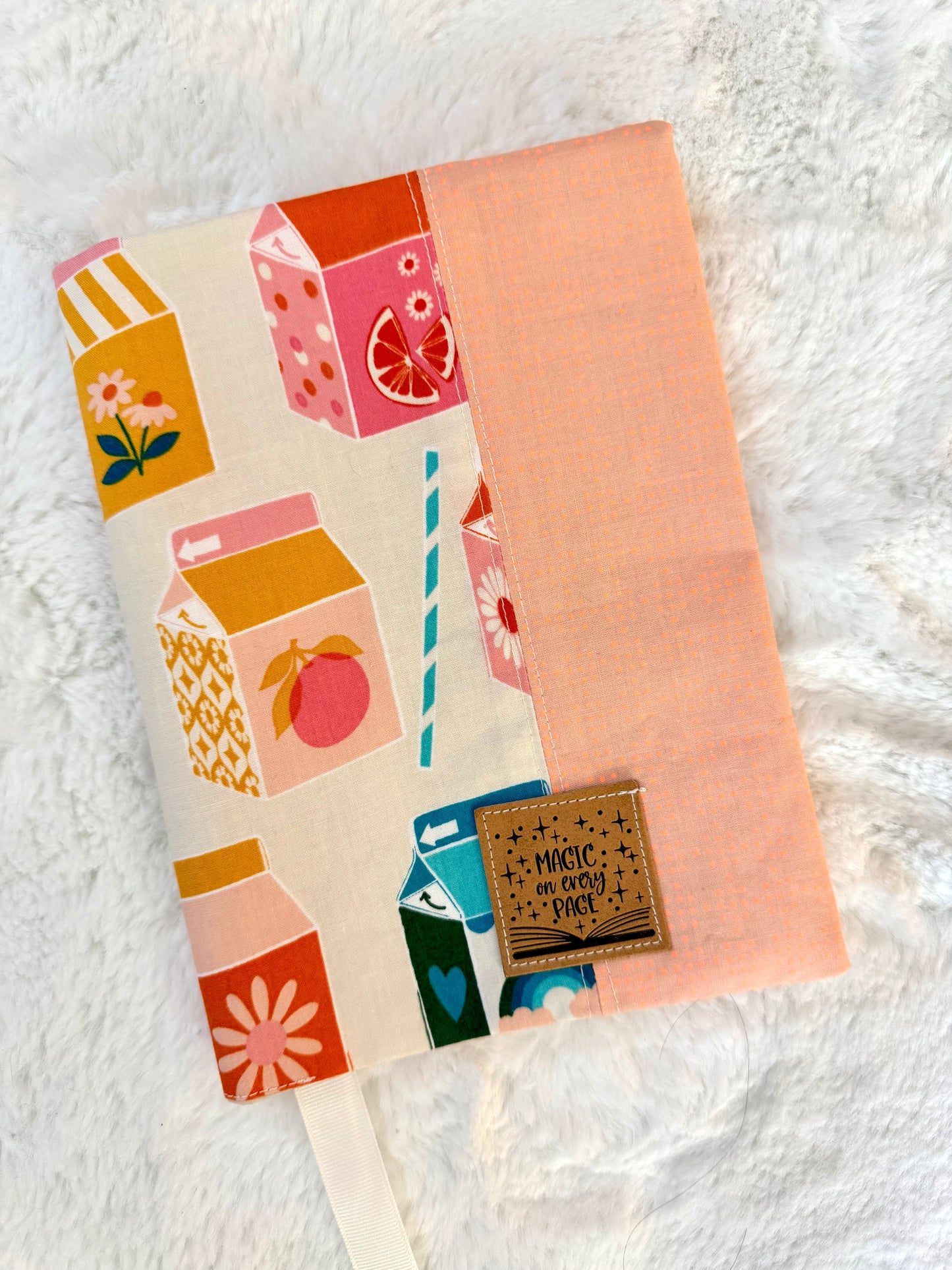 Adjustable 8” Fabric Book Cover