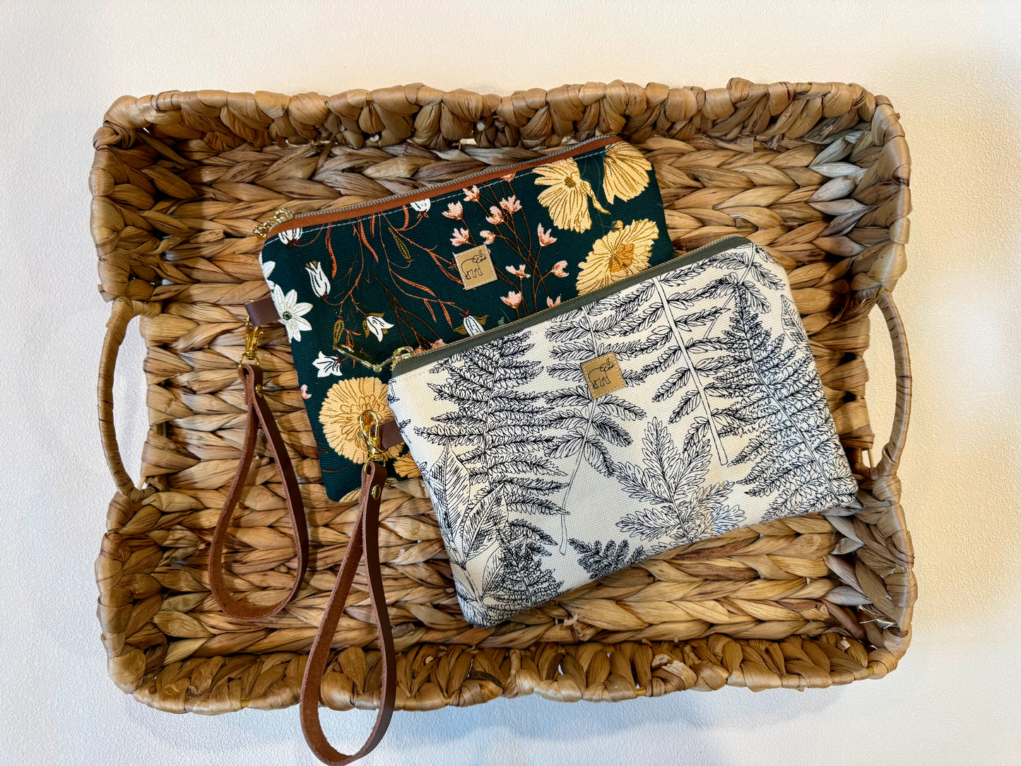 Large Leather Wristlet Wallet